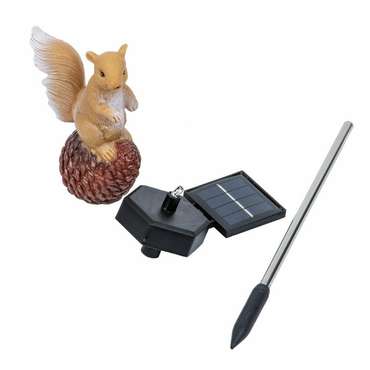 Светильник на солнечных батареях USL-S-834/PM410 SQUIRREL (полимер, цвет коричневый)