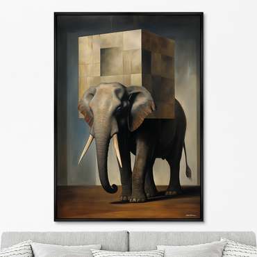 Репродукция картины Hoc est Elephanto, No 2, 2024г.
