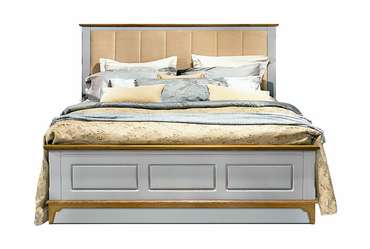 Кровать Brianson 180x200 серо-бежевого цвета