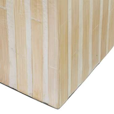Подсвечник Бежевый Бамбук Деревянный MDF 10,5 x 10,5 x 21 cm