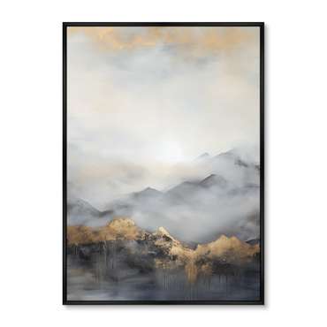 Репродукция картины Landscape collection, Mountain peaks, No 1, 2024г.