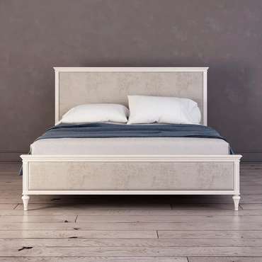 Кровать с мягким изголовьем Riverdi цвета слоновой кости 160х200  