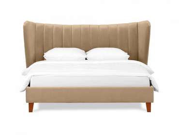 Кровать Queen II Agata L 160х200 светло-коричневого цвета