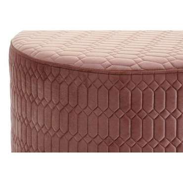 Пуфик подставка для ног Розовый Деревянный MDF Sixties 55 x 55 x 35 cm