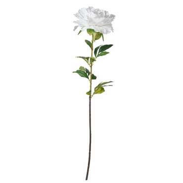 Искусственный цветок Пион белого цвета