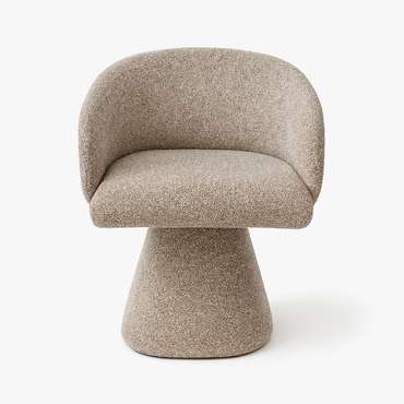 Стул Милан вращающийся бежево-коричневого цвета