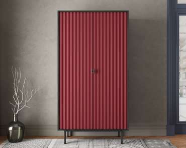 Шкаф двухдверный Emerson красного цвета