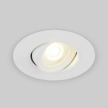 Встраиваемый потолочный светодиодный светильник 9914 LED 6W WH белый Plasti