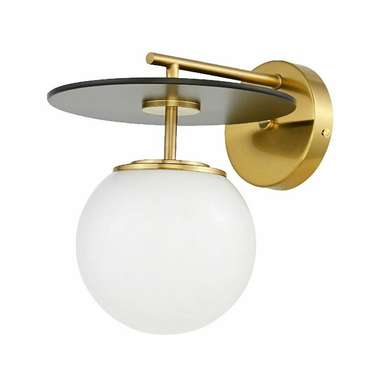 Бра Dalton LDW 7014-1 MD+BK (стекло, цвет белый)
