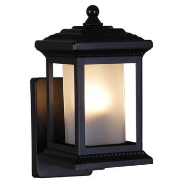 Уличный настенный светильник 08288-9.2-001U BK черного цвета