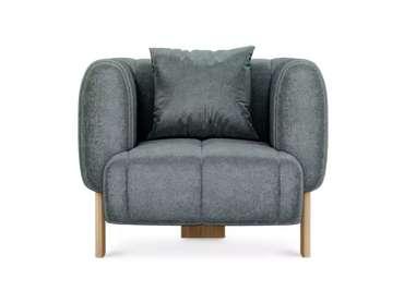 Кресло Cassis темно-зеленого цвета с бежевыми ножками