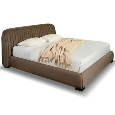 Кровать Wabi Sabi 180х200 коричневого цвета без подъемного механизма