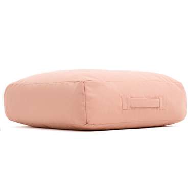 Пуф-подушка из натурального хлопка розового цвета