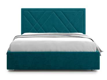 Кровать Premium Milana 2 140х200 зеленого цвета с подъемным механизмом