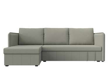 Угловой диван-кровать Слим бежевого цвета левый угол
