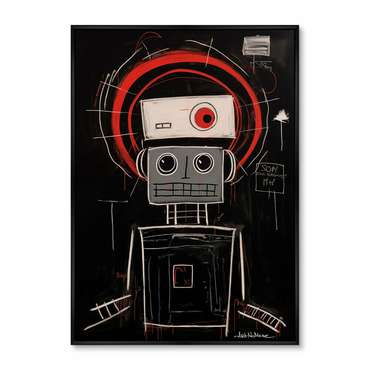 Репродукция картины Robots, the joy of being, No 1, 2024г.