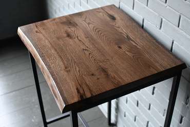 Барный стол Dub 04 черно-коричневого цвета