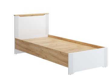 Кровать Эмилия 90х200 бело-бежевого цвета