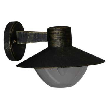Уличный настенный светильник 08297-9.2-001SJ BKG черного цвета
