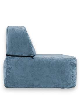 Бескаркасный диван Бабл голубого цвета