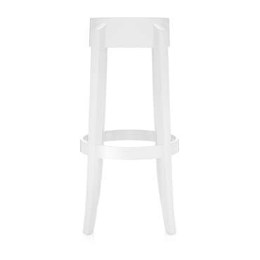 Барный стул Charles Ghost белого цвета