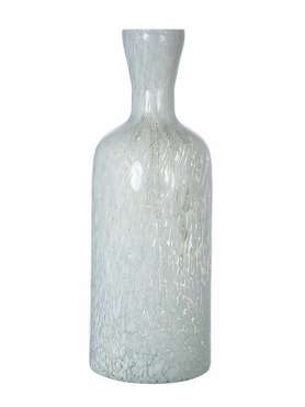 Стеклянная ваза белого цвета