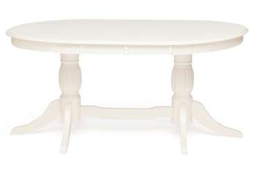 Раздвижной обеденный стол Лоренцо белого цвета