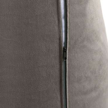 Кресло-пуф Люкс XXХХL-Комфорт серого цвета