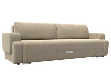 Прямой диван-кровать Ника бежевого цвета