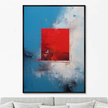 Репродукция картины Rosso quadrato, 2024г.