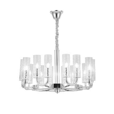 Подвесная люстра Donatti LDP 8011-16 CHR (стекло, цвет прозрачный)