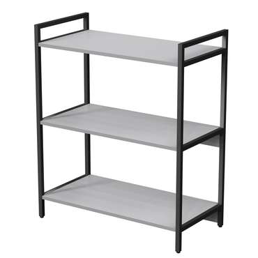 Стеллаж 10СС.3.800 средний 3 полки серого цвета