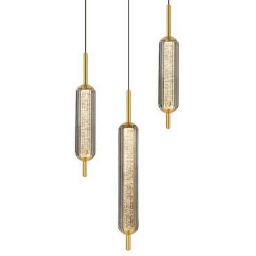 Подвесной светильник PLC-7076-340-3P-GREY (стекло, цвет серый)