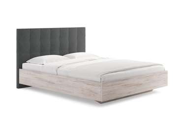 Кровать Luiza 180х200 с изголовьем серого цвета без основания и подъемного механизма