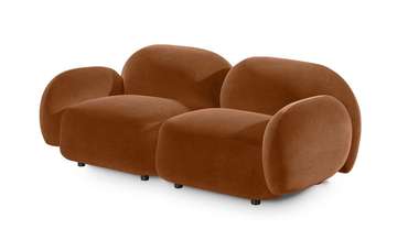 Диван Мальдивы темно-оранжевого цвета