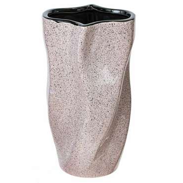 Керамическая ваза бежевого цвета
