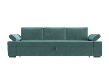 Прямой диван-кровать Канкун бирюзового цвета