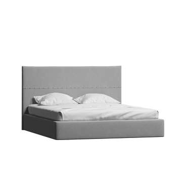 Кровать Victoria Linen 180x200 серого цвета