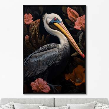 Репродукция картины Beautiful Pelicans, No 1, 2024г.