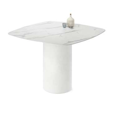 Обеденный стол квадратный Вуррен белого цвета