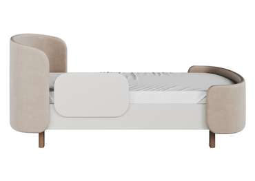 Кровать подростковая Kidi Soft 80х180 бело-бежевого цвета