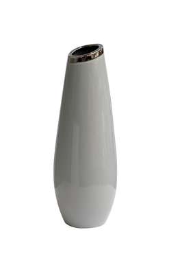 Керамическая ваза L серого цвета