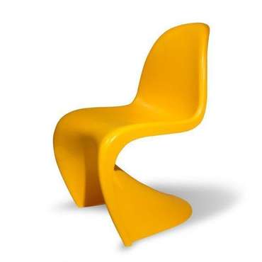 Дизайнерский стул Panton B желтого цвета