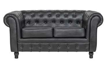 Диван Chesterfield черного цвета