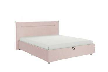 Кровать Альба 160х200 нежно-розового цвета с подъемным механизмом