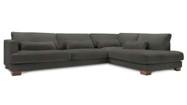 Угловой диван-кровать Марсель темно-серого цвета