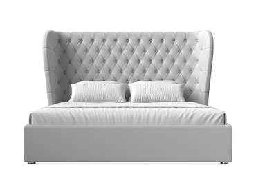 Кровать Далия 160х200 белого цвета с подъемным механизмом