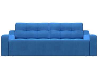 Прямой диван-кровать Итон голубого цвета