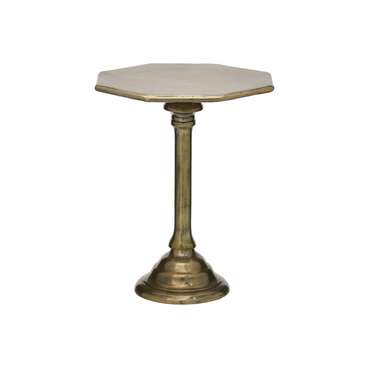 Кофейный стол из металла золотого цвета