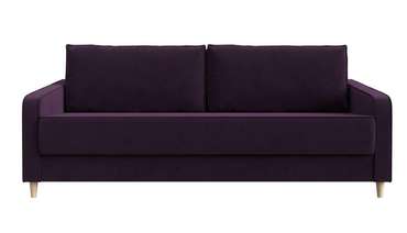 Прямой диван-кровать Варшава темно-фиолетового цвета